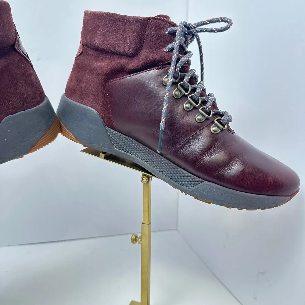 Timberland Kiri Up Waterproof Hiker Boots Burgundy Leather Suede Womens 8.5‎